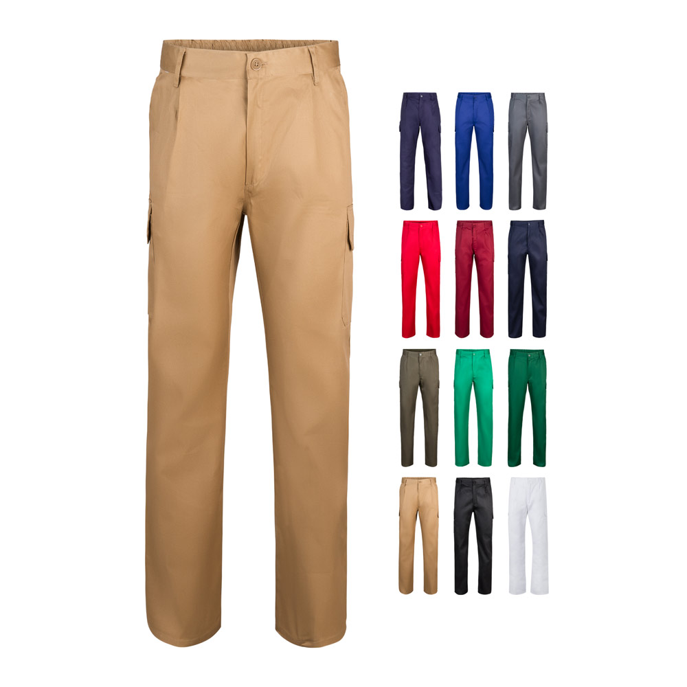 Velilla 36116 - Pantalon sergé, multipoches (200g/m²), en coton (35%) et polyester (65%)