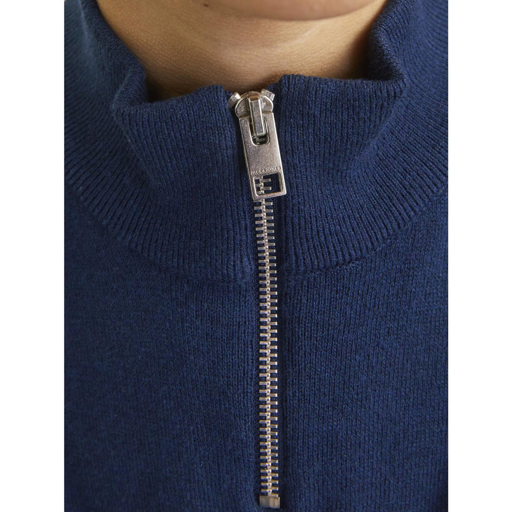 Køb Jack & Jones Junior Navy Blazer Jjeemil Strik Half Zip Noos Jnr
