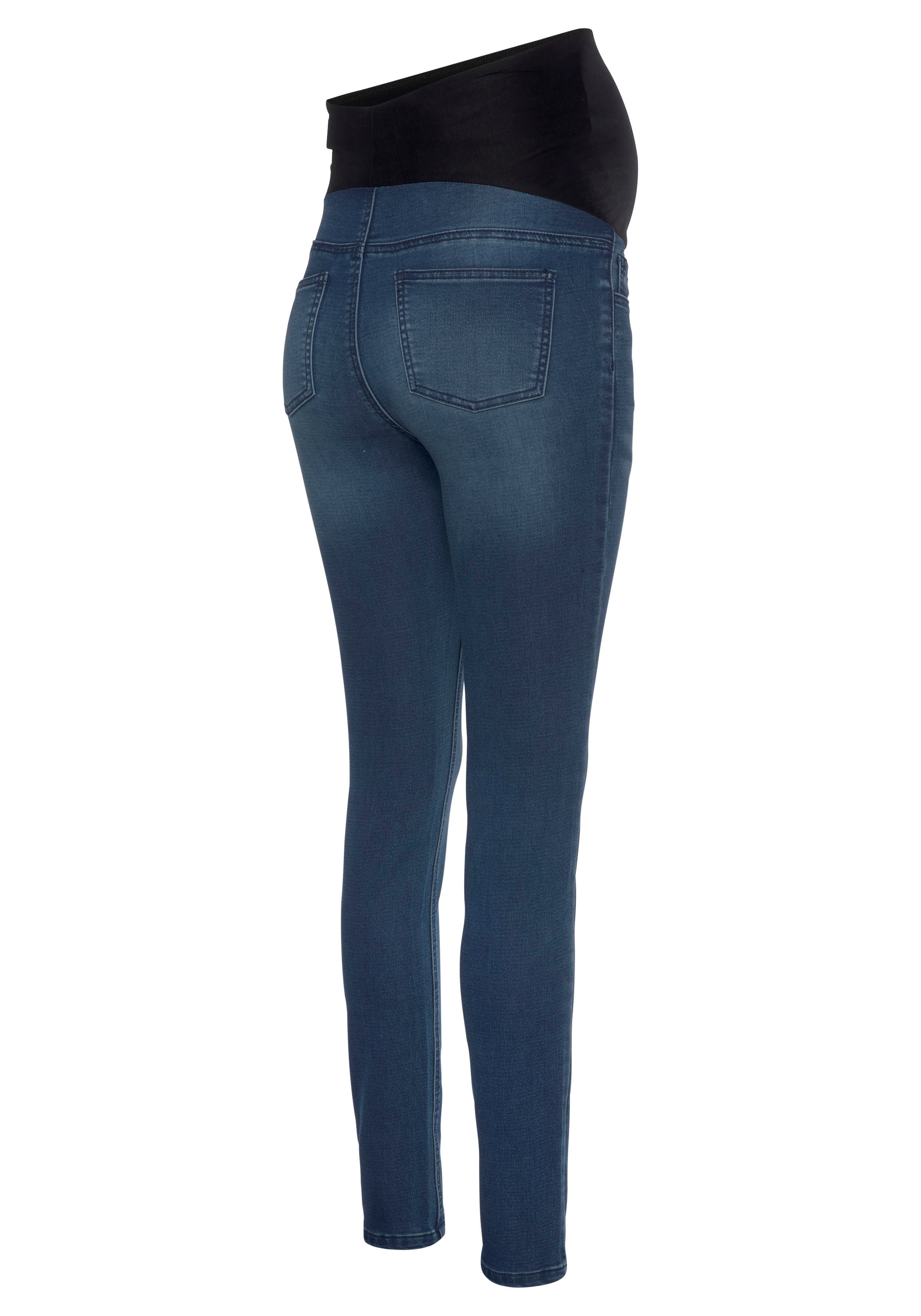Neun Monate Umstandsjeans »Stretch-Jeans für Schwangerschaft und Stillzeit«, Umstandsjeans mit hoher Leibhöhe,  ohne Gürtelschlaufen,  Waschung