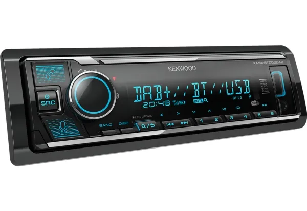 Kenwood Electronics KMM-BT508DAB, Sort, 1 DIN, 200 W, 50 W, 24t, AAC, FLAC, MP3, WAV, WMA
