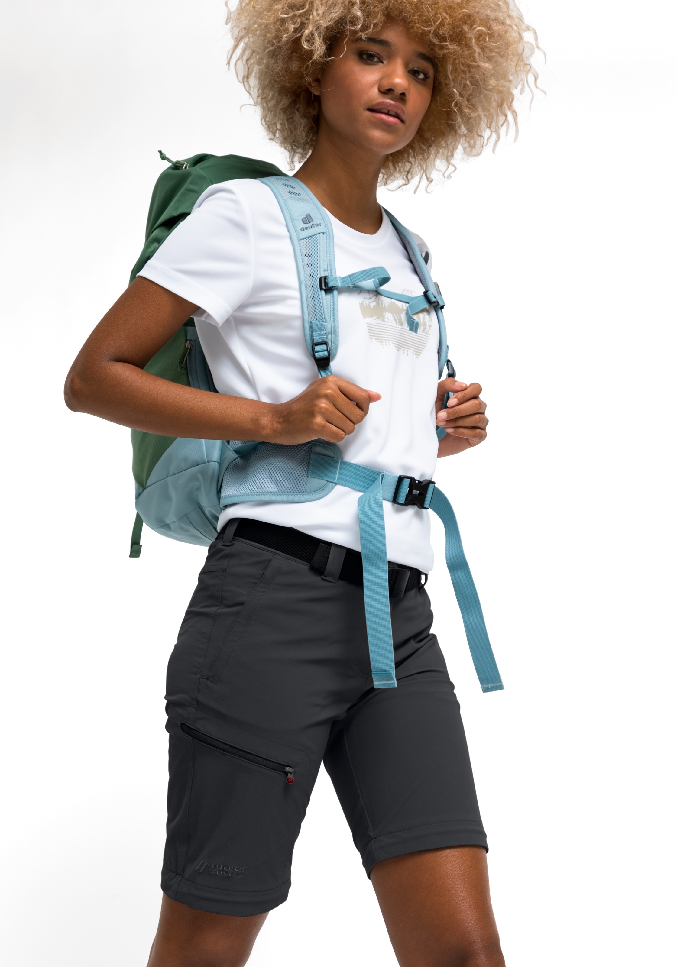 Maier Sports Outdoorhose »Nata«  Damen Zip-Off Wanderhose, atmungsaktive Trekkinghose, Regular Fit