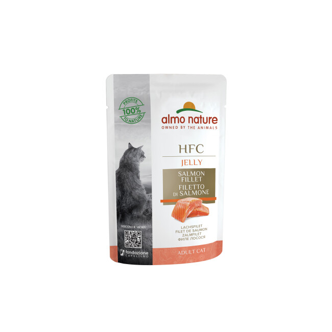 Pâtée pour chat Almo Nature HFC Jelly - Lot de 6 pochons 55 g