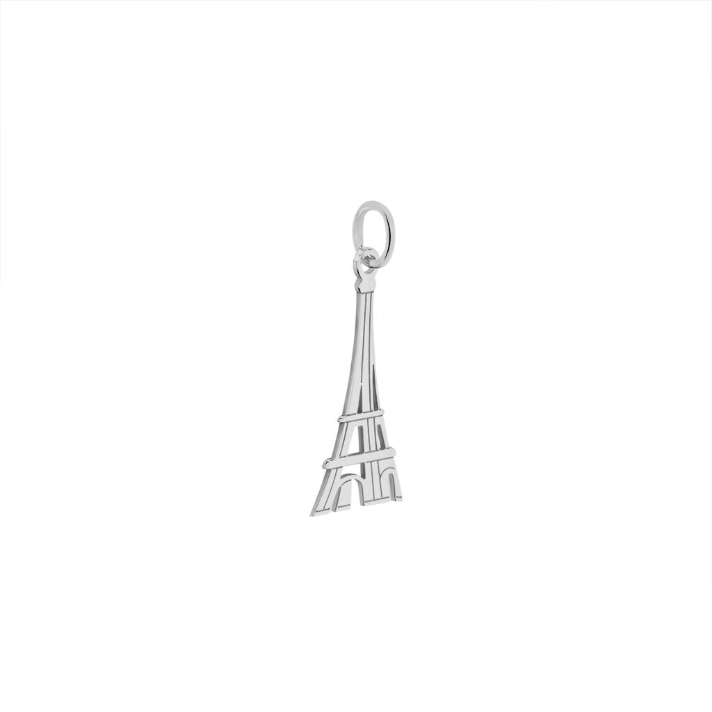 Pendentif Paco Argent Blanc