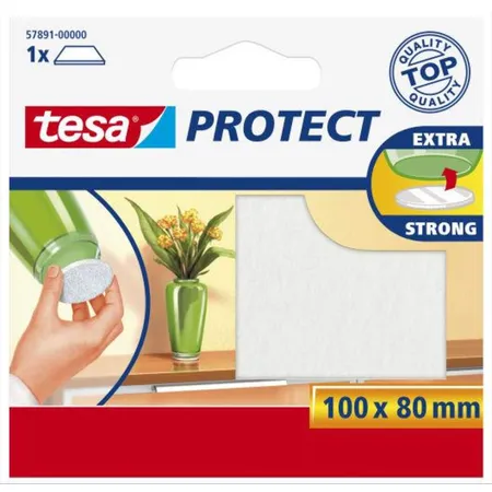 tesa Filzgleiter Protect rechteckig weiß