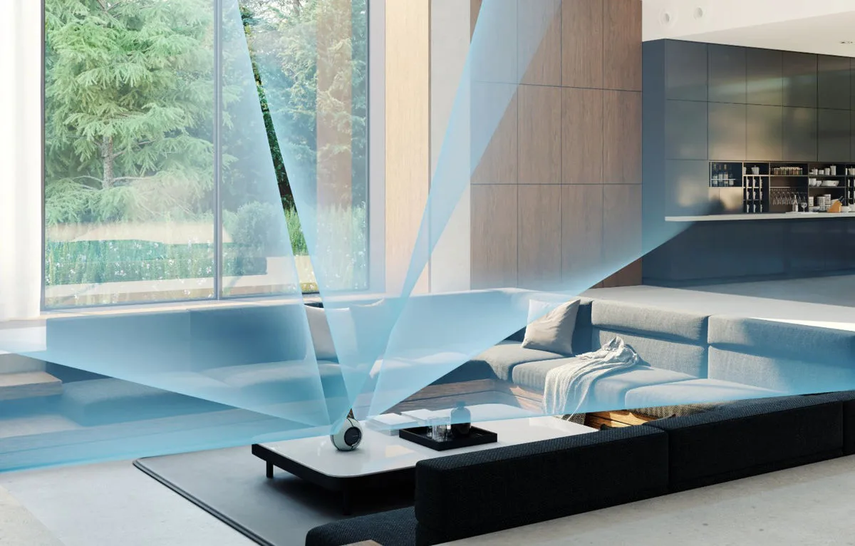 Devialet Mania 95 dB Gris clair   Charging station Enceintes Bluetooth portables