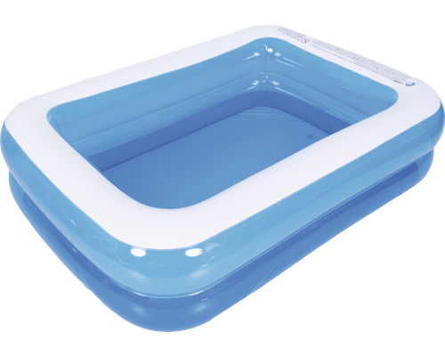 Opzetzwembad Fast-Set-Pool Familypool PVC rechthoekig 197x143x49 cm zonder accessoires blauw/wit