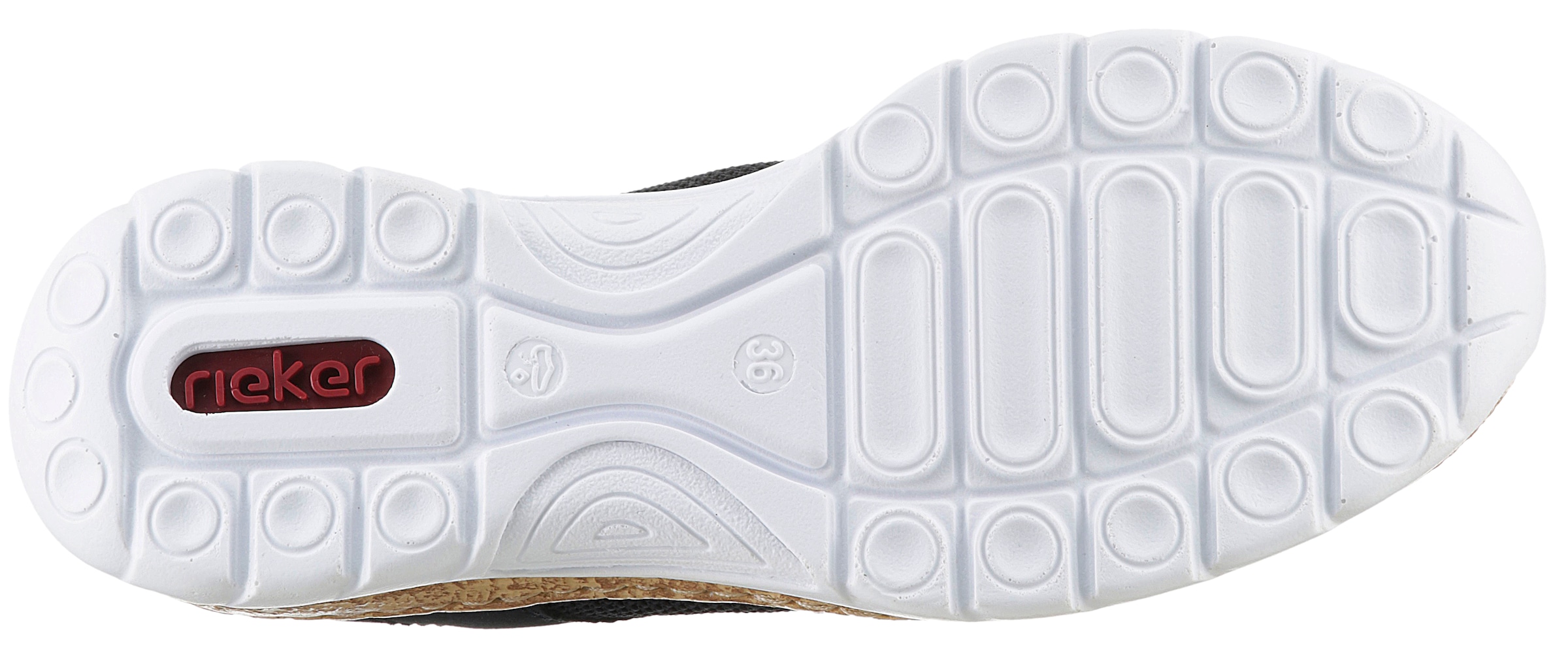 Rieker Slip-On Sneaker  , Schlupfschuh, Halbschuh, Slipper, Freizeitschuh mit Elastikeinstieg
