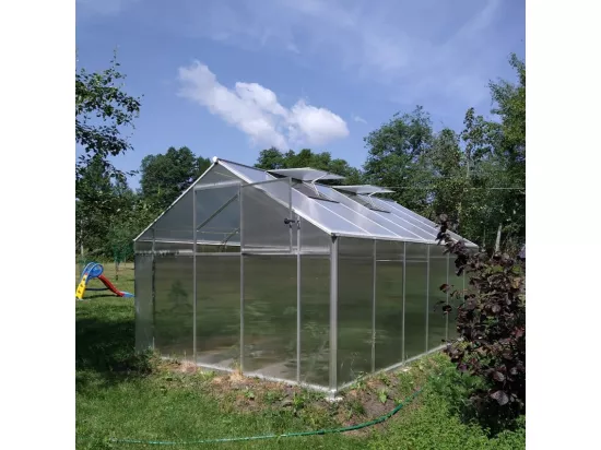 Serre de jardin en polycarbonate 290x570-640x220h FARRAND