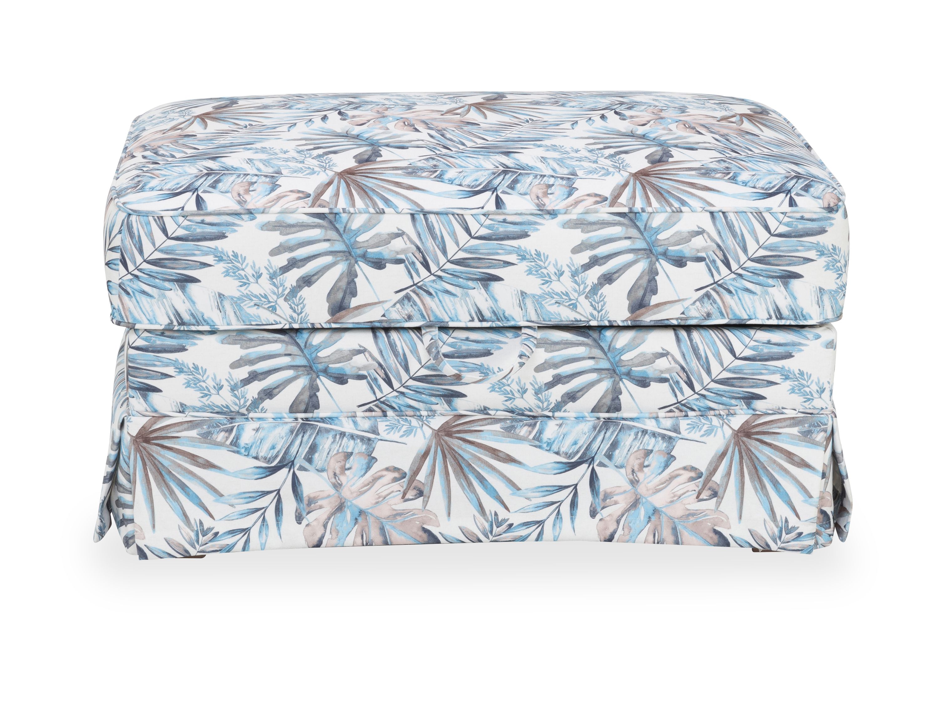 Hockerbank SANSIBAR NYBORG 353\/13 blau Floral gemustert
