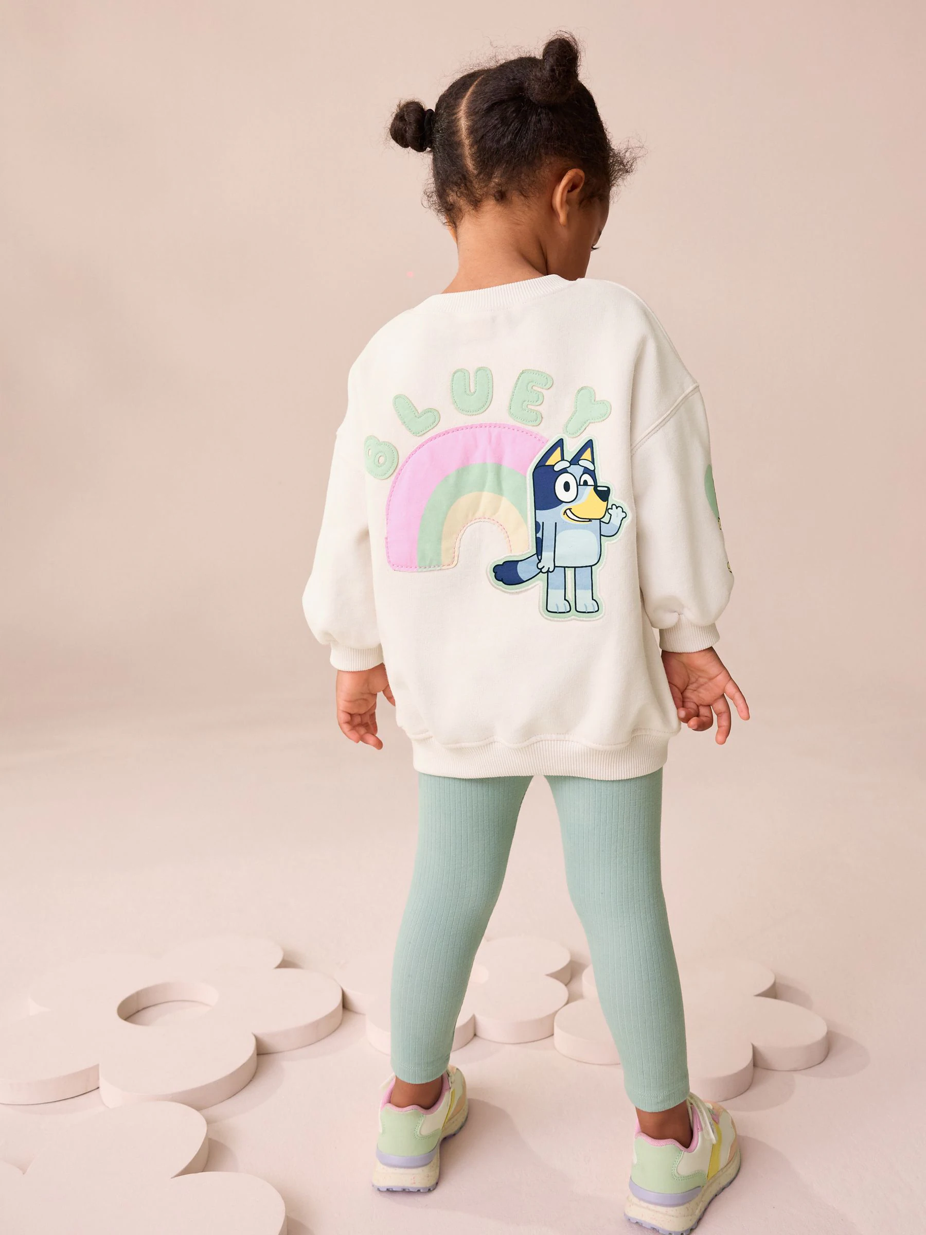 Crème - Bluey-set van sweatshirt en legging (12mnd -7jr)