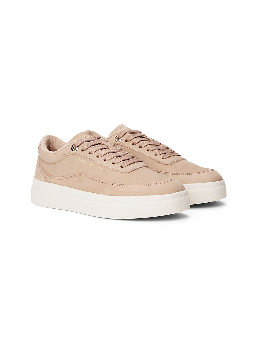 TOMMY HILFIGER<br>Tênis de couro nobuck Modern Court