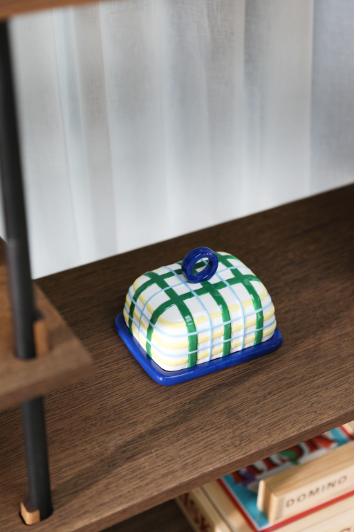 &klevering Plaid botervloot blauw