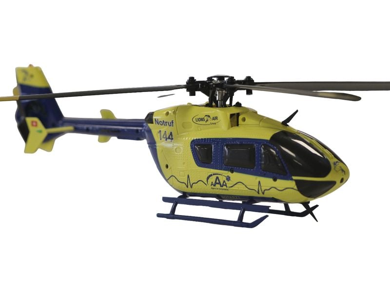 Amewi Helikopter AFX-135 Alpine Air Ambulance 4-Kanal, RTF Kleiner Scale Heli mit 4-Kanal Steuerung für Einsteiger und Fortgeschrittene Piloten