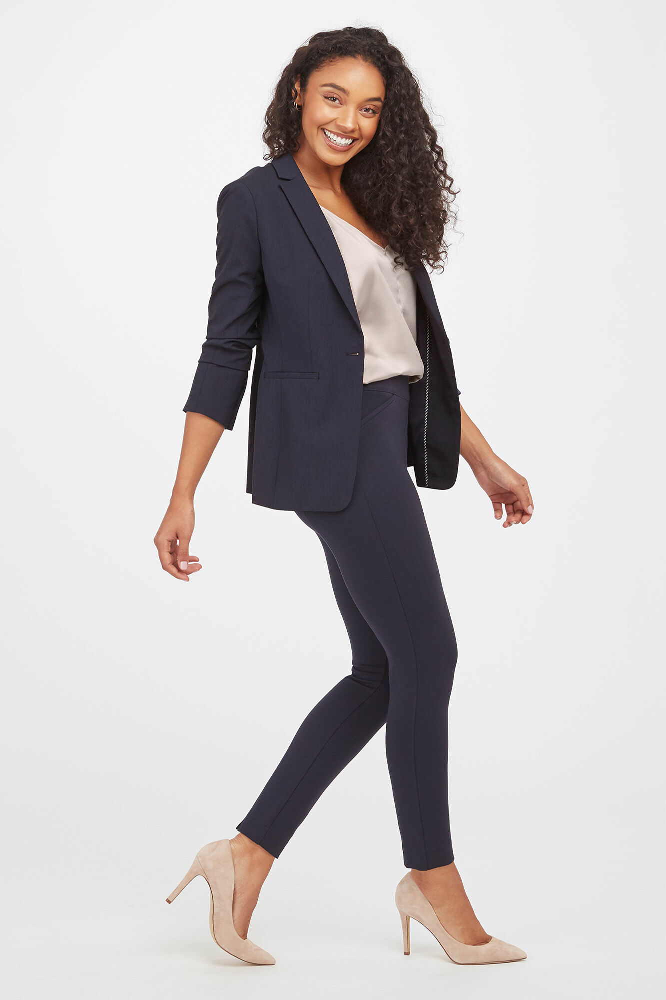 Calça Legging Modeladora Spanx Azul - Azul