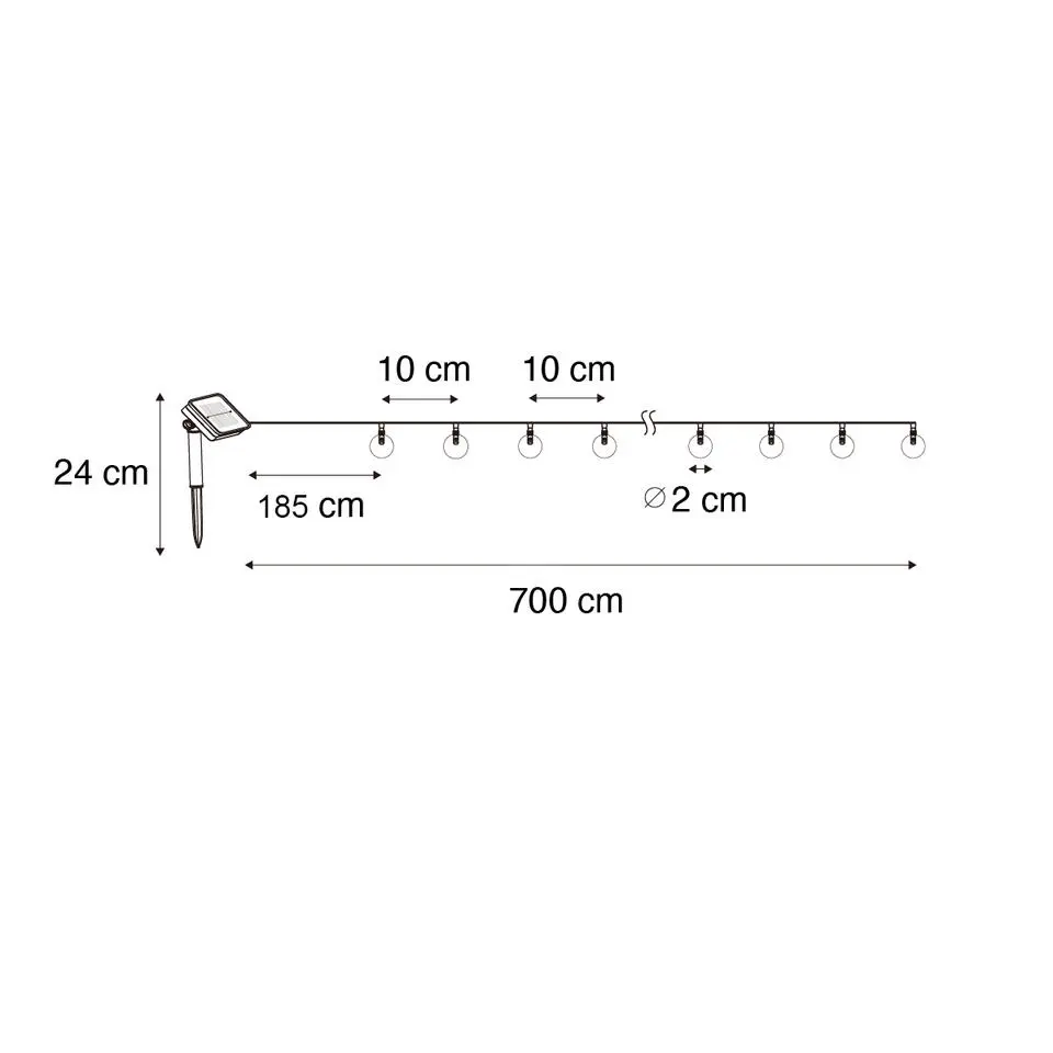 Qazqa buitenlampen multikleur led module