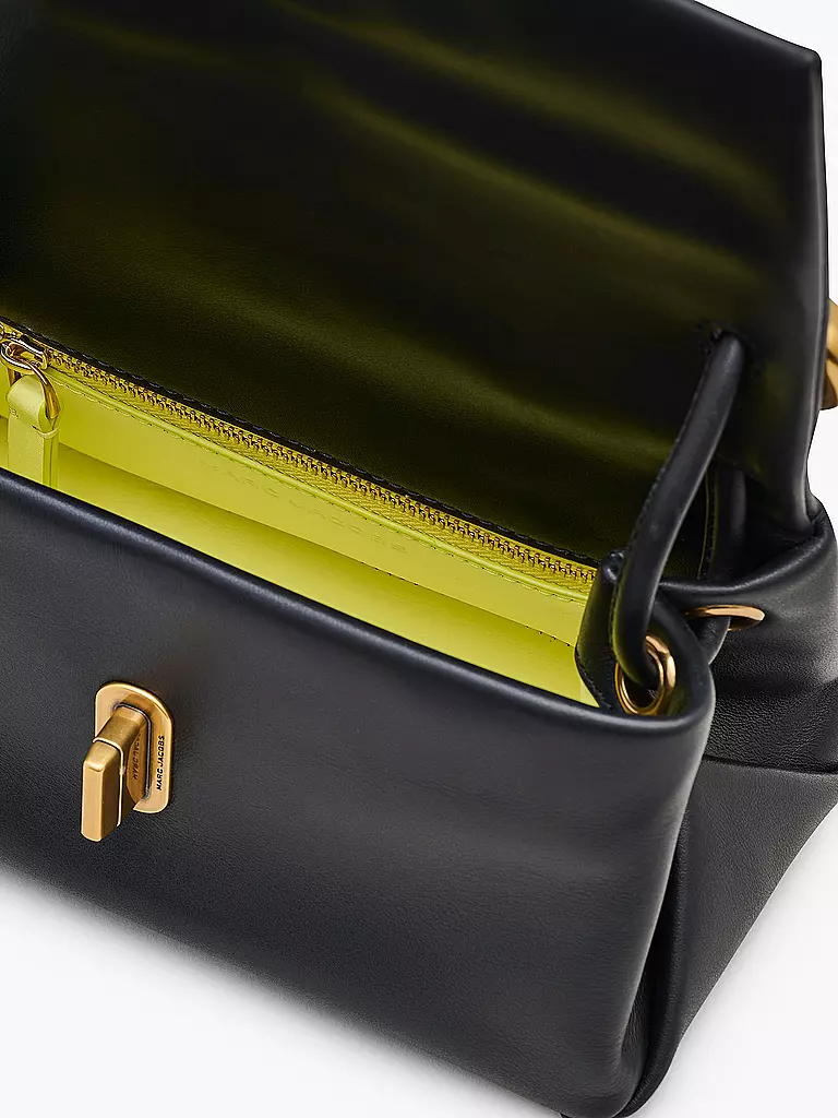 MARC JACOBS Ledertasche - Umhängetasche THE MINI DUAL BAG schwarz