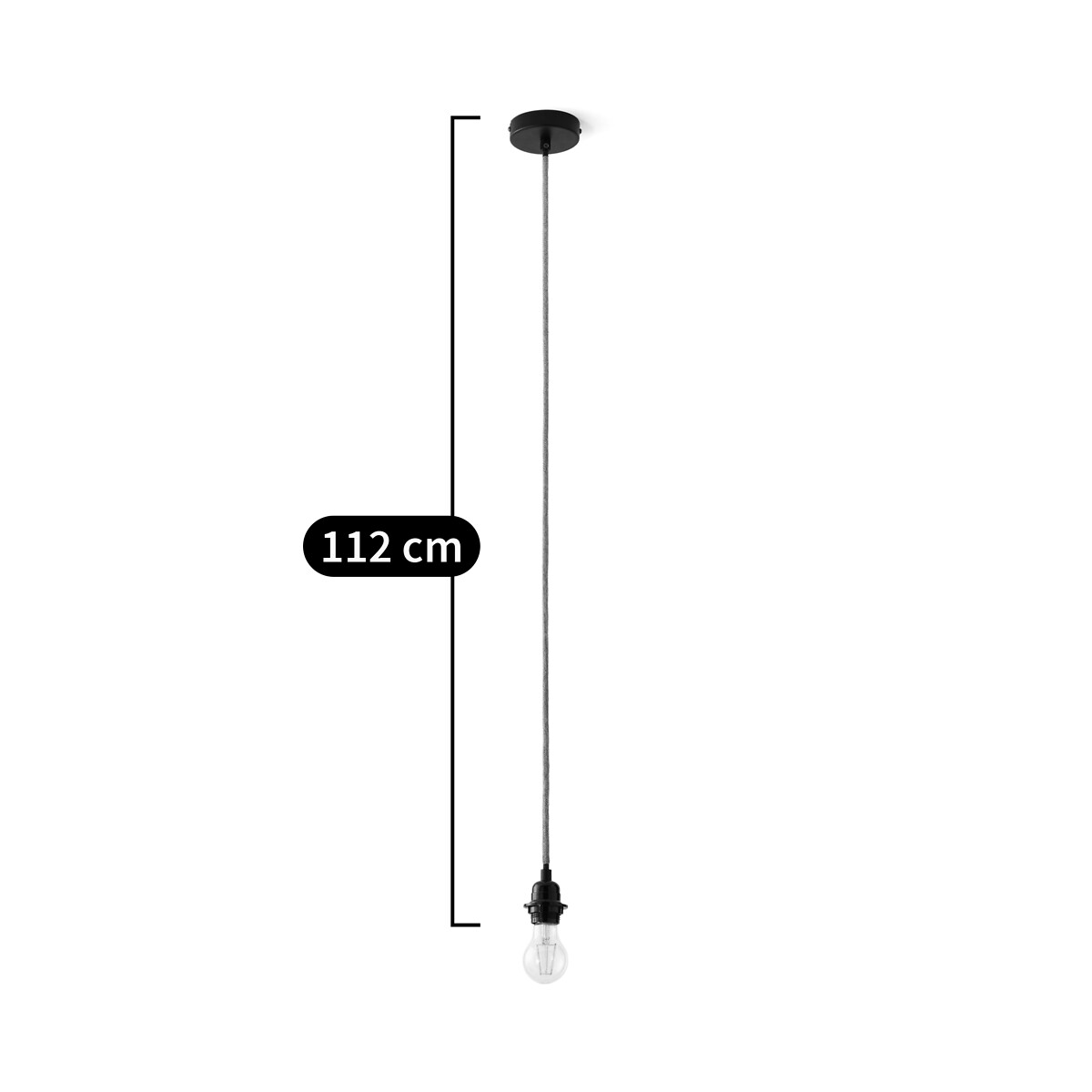 LA REDOUTE INTERIEURS<br>Cabo elétrico para luminária pendente E27, Baulind