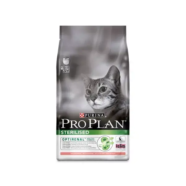 Purina Proplan OptiRenal Esterilizado para Gatos Adultos, Salmão, 1,5kg