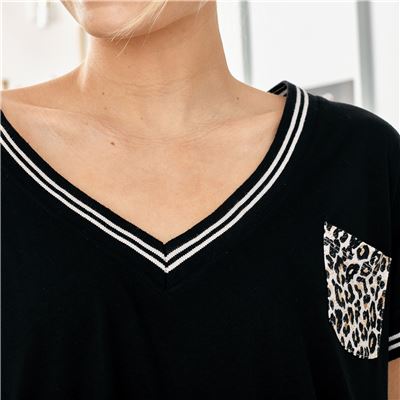 Pyjama femme motif léopard - BECQUET CRÉATION