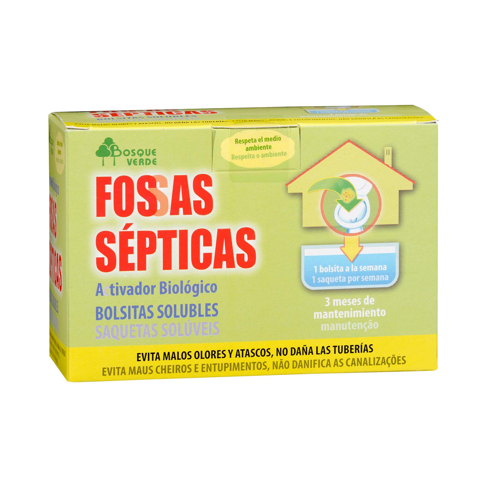 Sachets solubles de nettoyant pour fosse septique Bosque Verde
