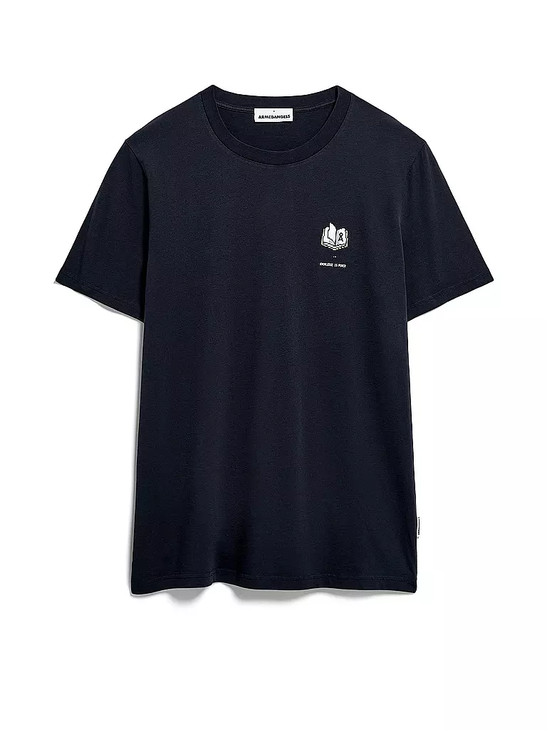 ARMEDANGELS T-Shirt JAAMES KNOWLEDGE blau