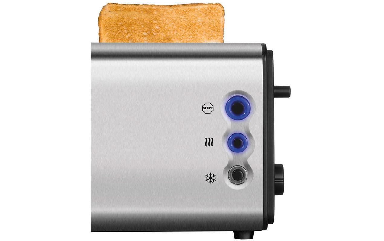 Toaster Onyx Duplex Silber2-Schlitz-Toaster für lange Scheiben