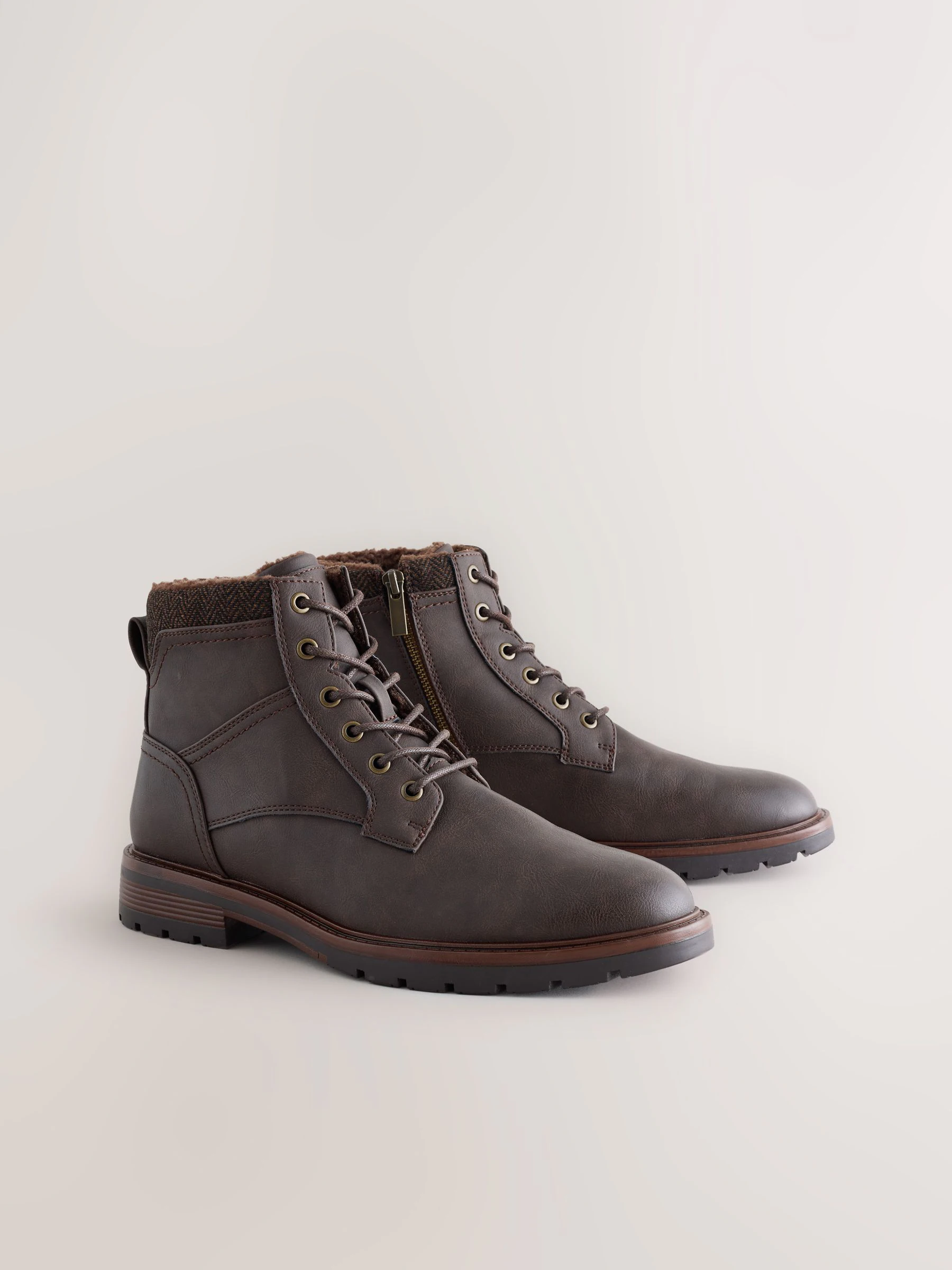 Bruin - Tall Borg Lined Zip-Up Boots