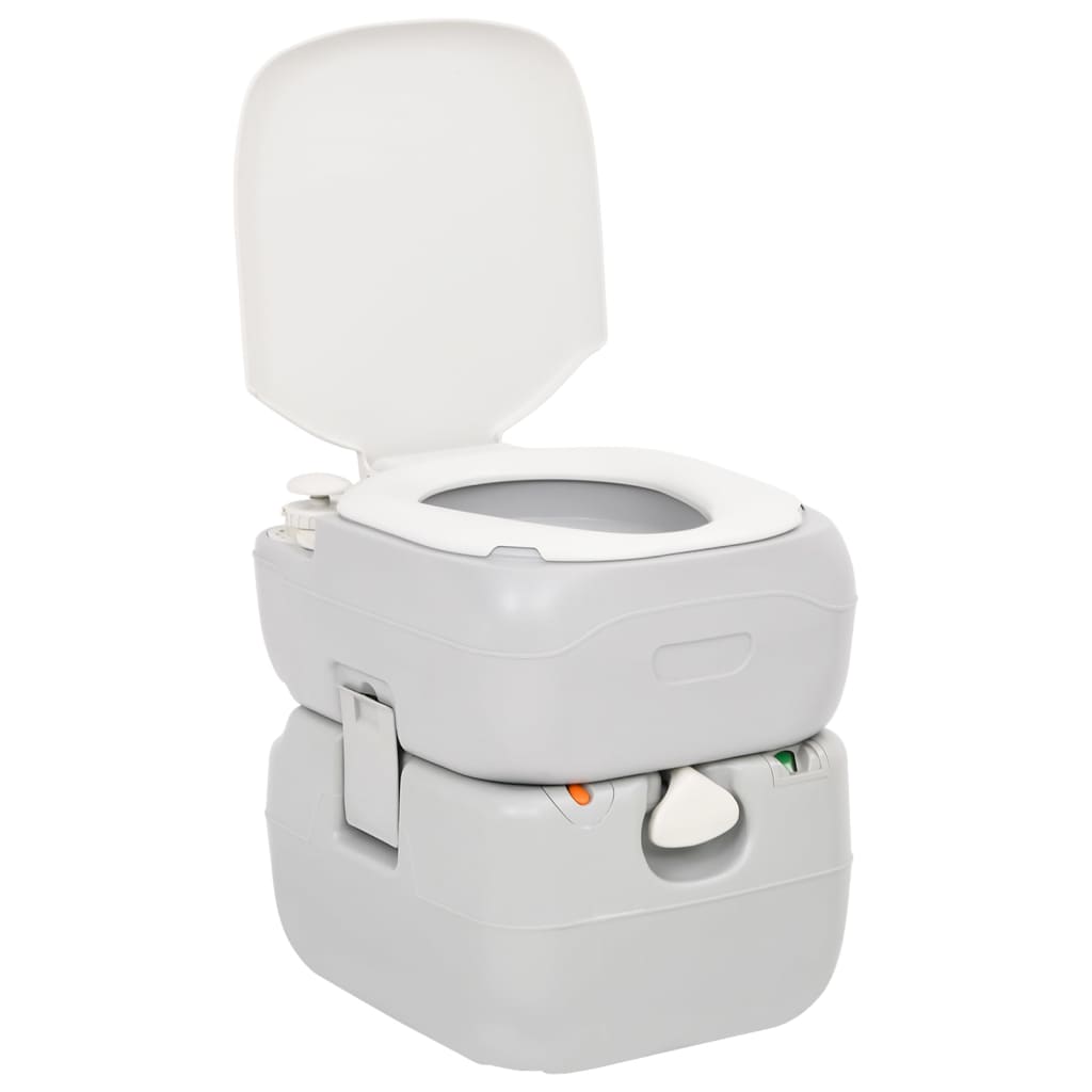 Conjunto de vaso sanitário e pia para camping Vidaxl