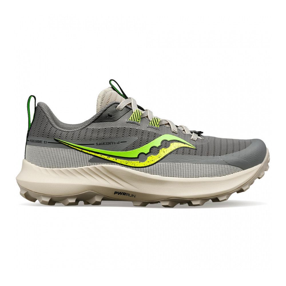 Saucony PEREGRINE 13 - Chaussures trail Femme gravel/slime