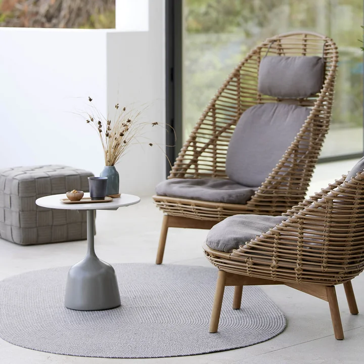 Cane-line - Glaze Couchtisch ⌀ 45 cm, taupe