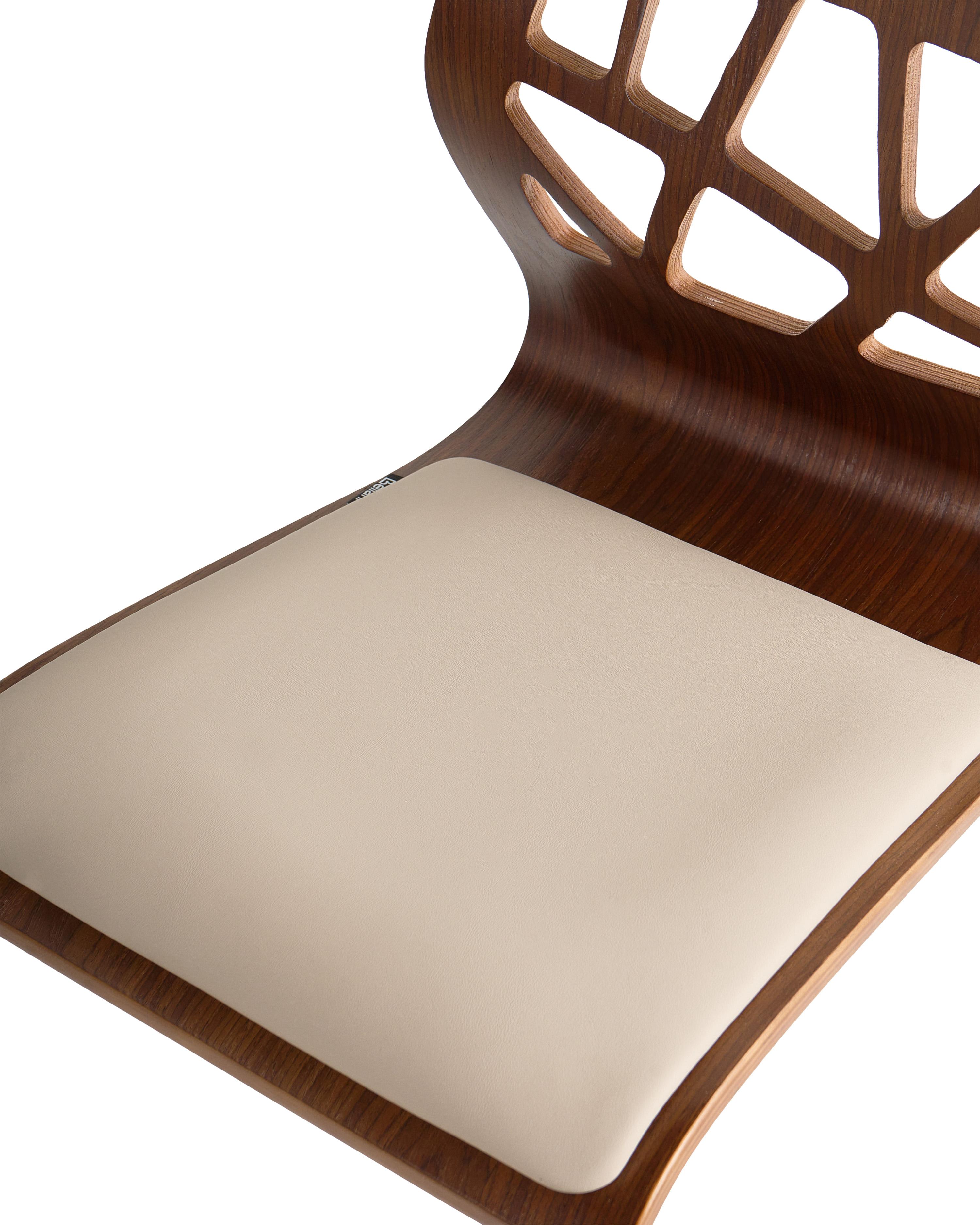 Set van 2 barstoelen PETERSBURG Kunstleer Zwart/beige