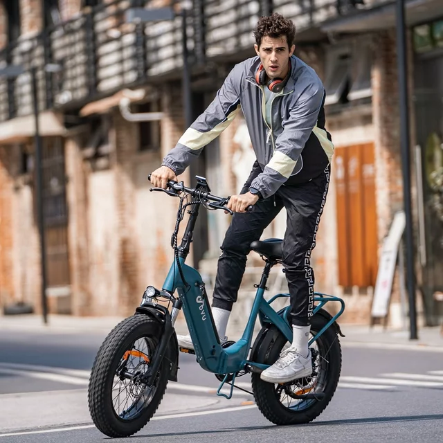 Bicicleta elétrica dobrável DYU 20 4.0 com pneus largos para adultos, 500W 48V 14AH, bateria LG, Shimano de 7 velocidades.