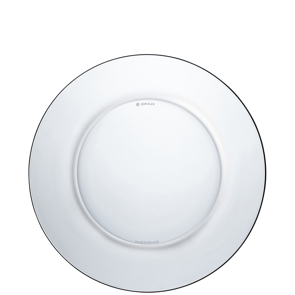 Lys - Assiette plate en verre (Lot de 6)