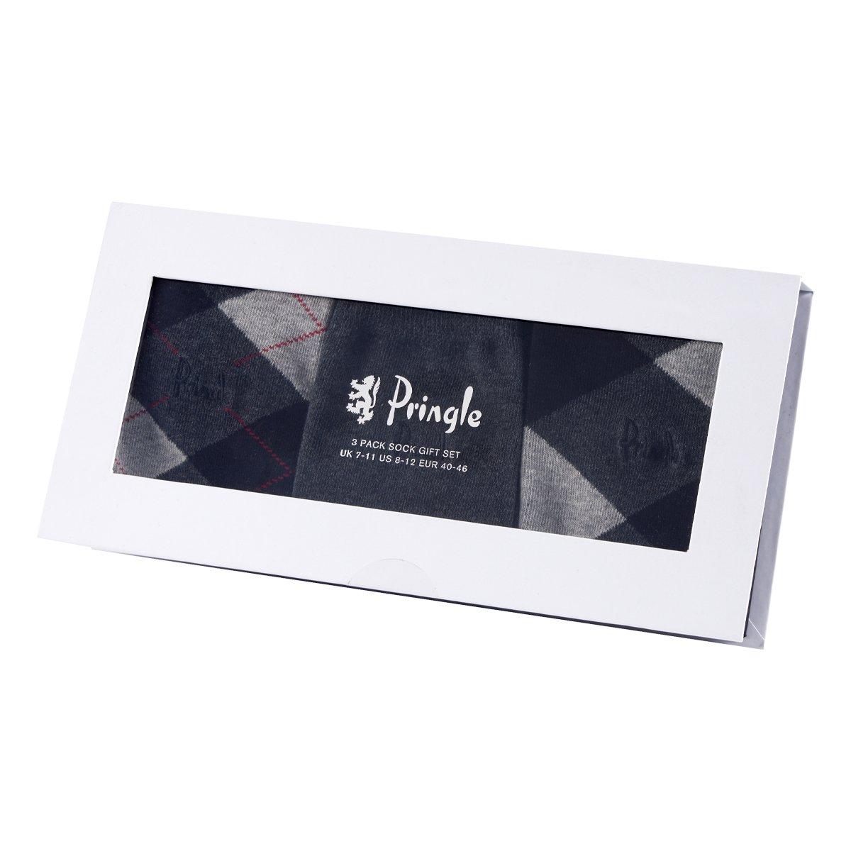 Pringle Argyle Gift Box Cotton Socks 3 Pack