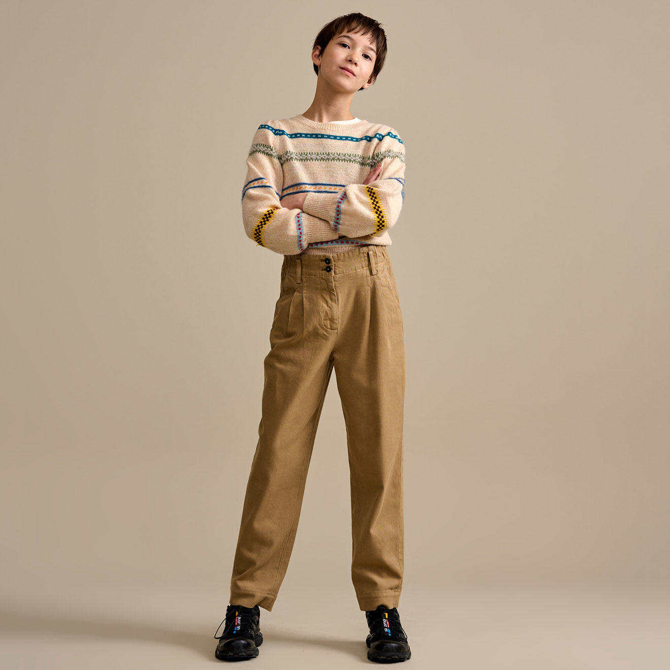 Bellerose Pantalon Vicky beige foncé