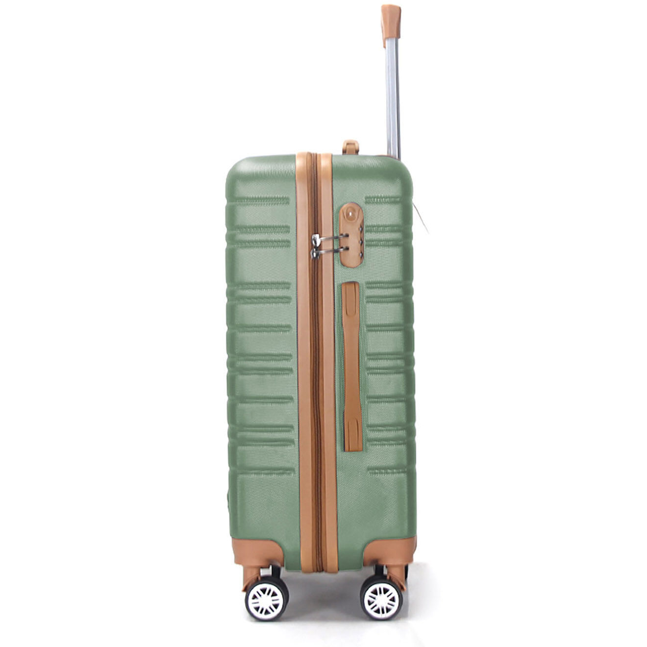 Maison Héritage Valise Cabine 4 roues doubles Madeleine 50 cm vert kaki