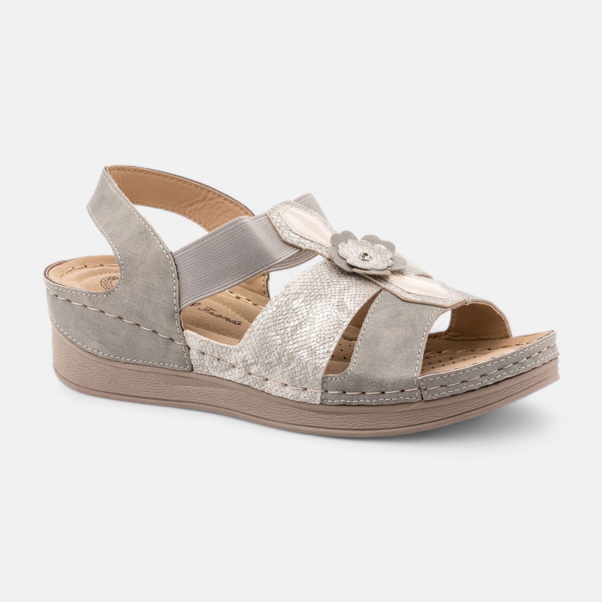 Sandales Femme gris