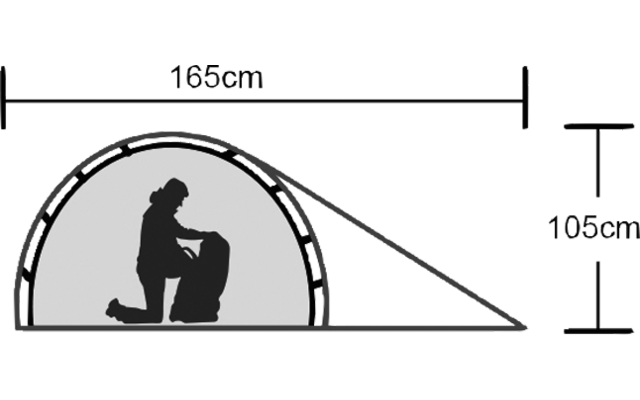Origin Outdoors Snugly Kuppelzelt für 1/2 Personen