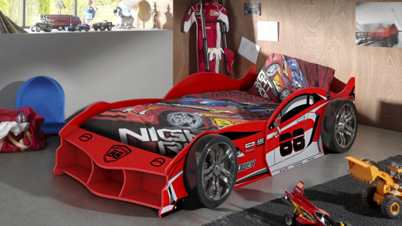 Bed Max raceauto rood