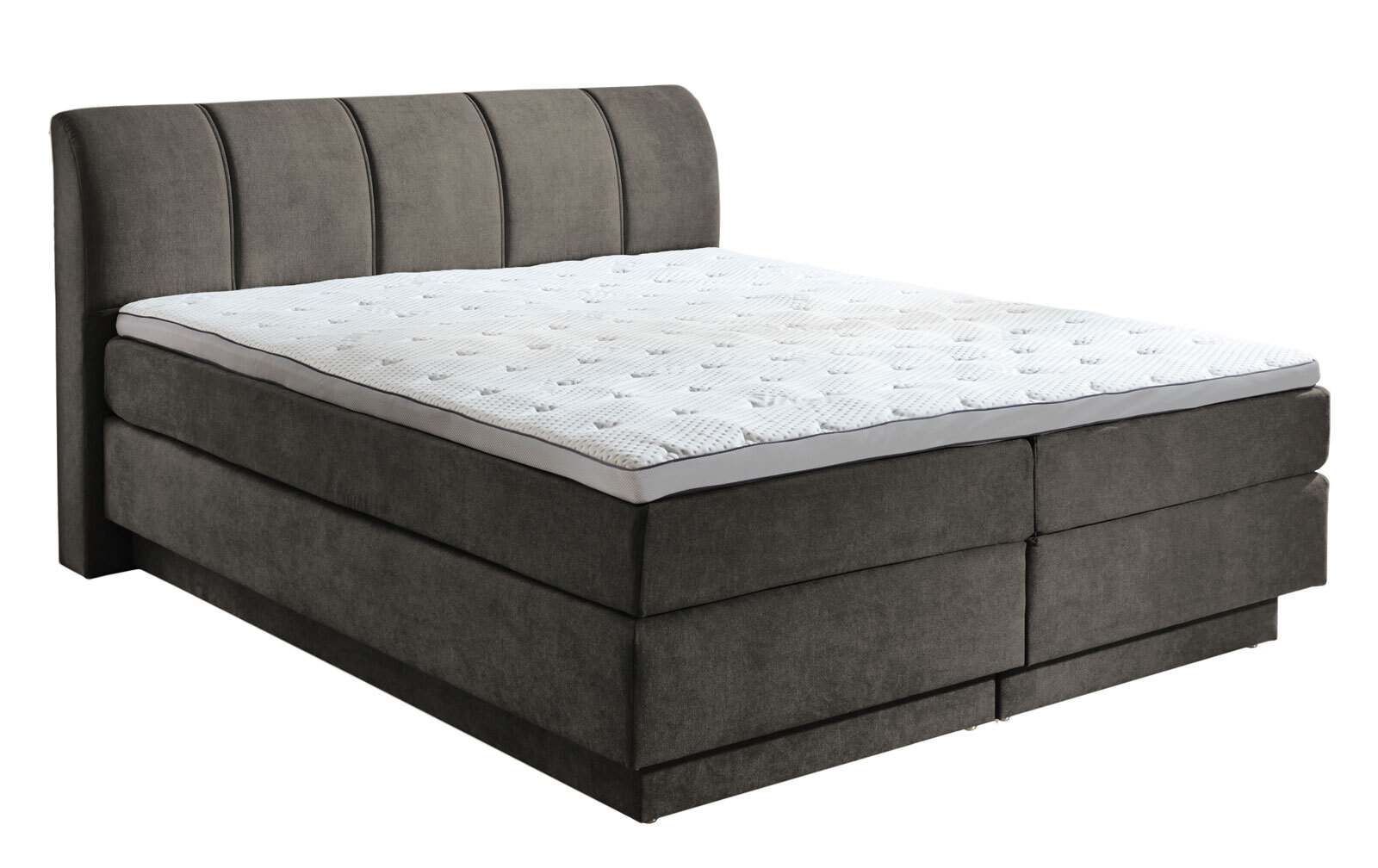 Boxspringbett OTTAWA 180 x 200 cm taupebraun