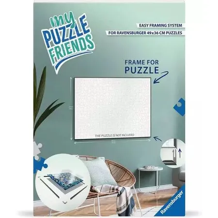 Ravensburger Puzzle-Rahmen weiß 500 Teile, Format 50 x 37 cm