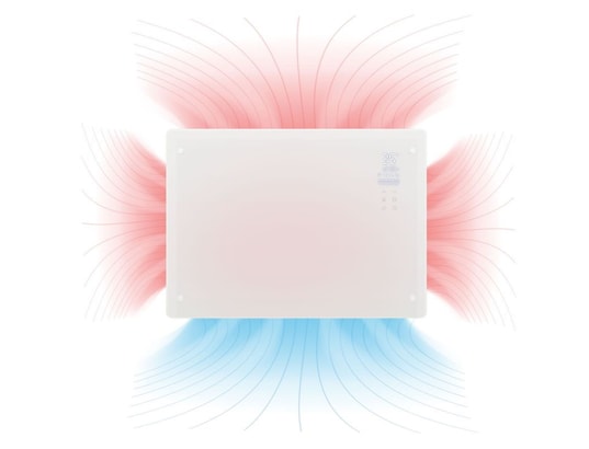 PROFICARE - Radiateur soufflant Convecteur en verre 1500w blanc pc-gkh3118-blanc