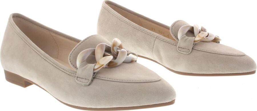 Gabor Stijlvolle Suède Loafer voor Dames Beige Dames
