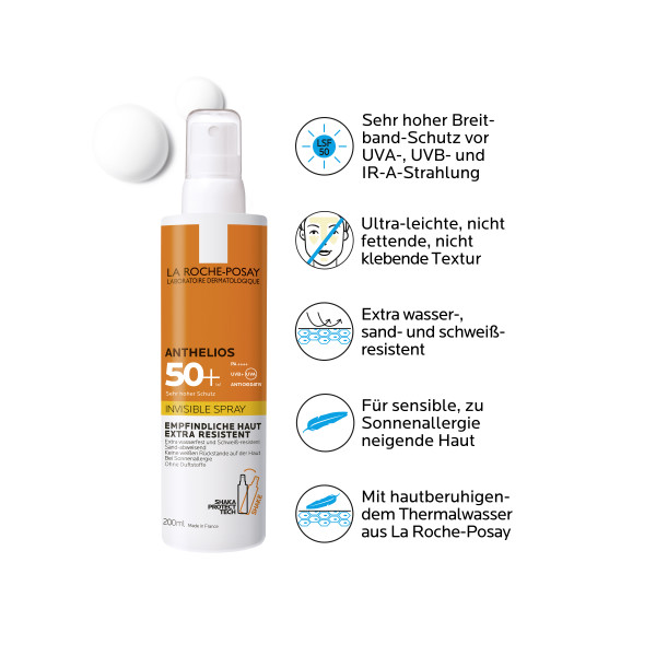 La Roche-Posay Anthelios Invisible Spray LSF50  ohne Parfum Spr 200 ml