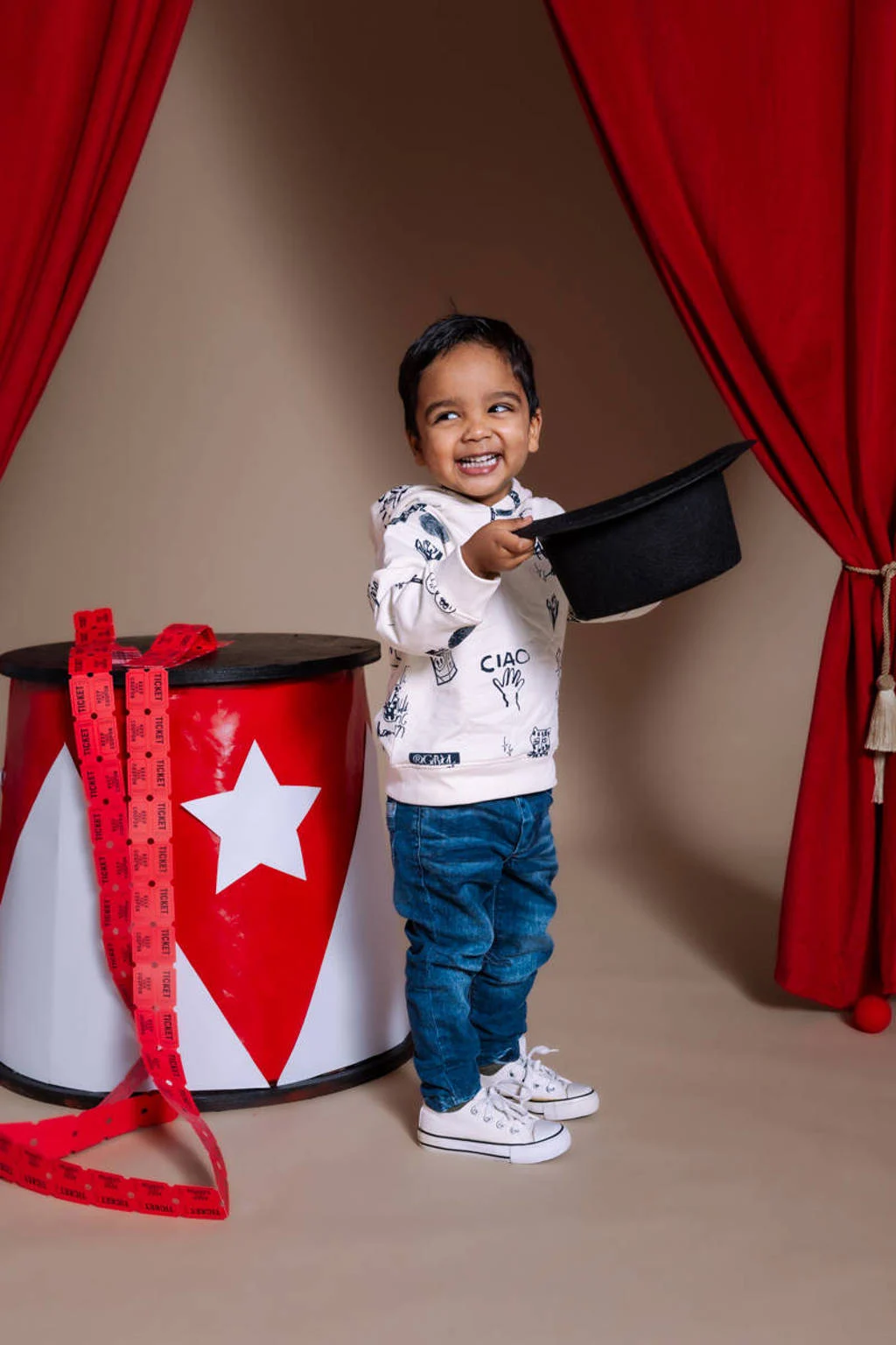 Quapi Mini hoodie ecru