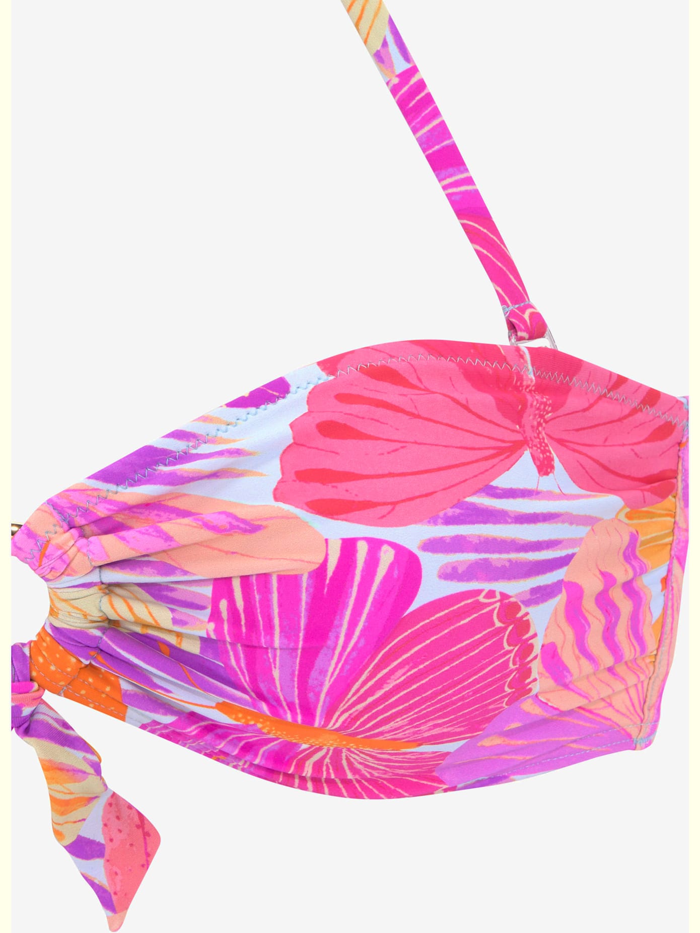 Haut de maillot de bain bandeau motif papillons – chaque pièce est unique