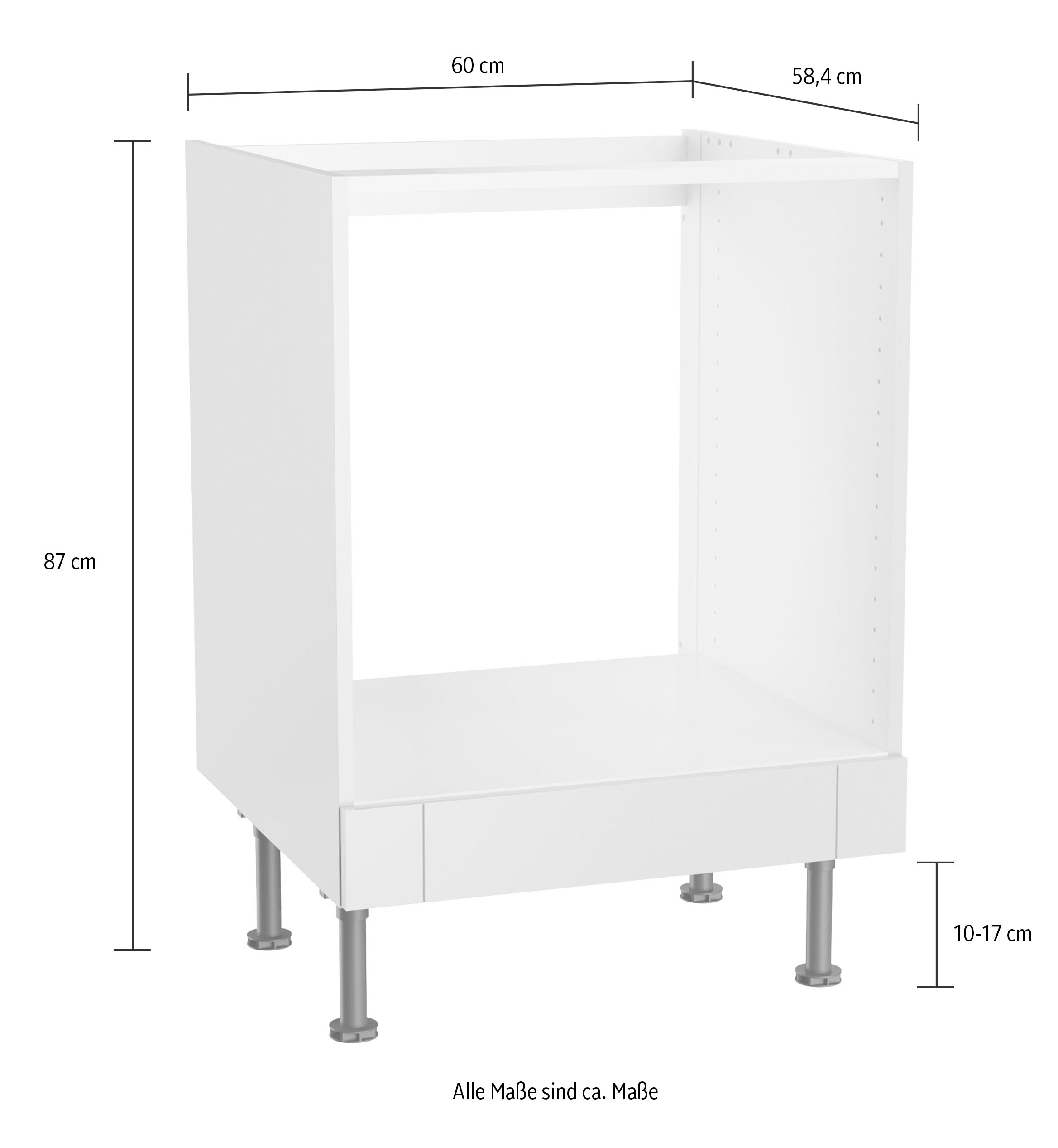 KOCHSTATION Herdumbauschrank »KS-Ahus« Breite 60 cm