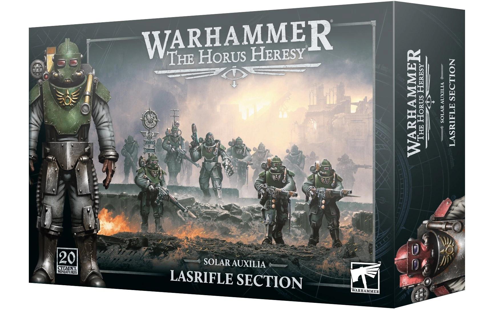 Warhammer Horus Heresy Lasrifle SectionWarhammer the Horus Heresy Miniaturen: Auxilia-Solar-Schu?tzengruppe mit Lasergewehren