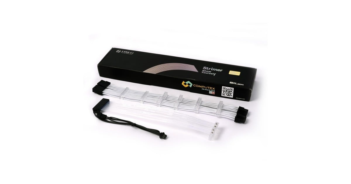 Lian LiStrimer 8-pin(6+2) VGA extension cable kabel  (30 centimeter, RGB leds)