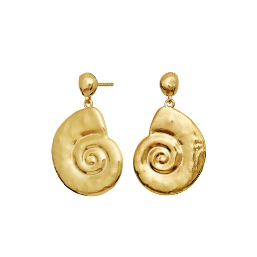 Maanesten Malibu Øreringe, 18 Ct Gold Plated